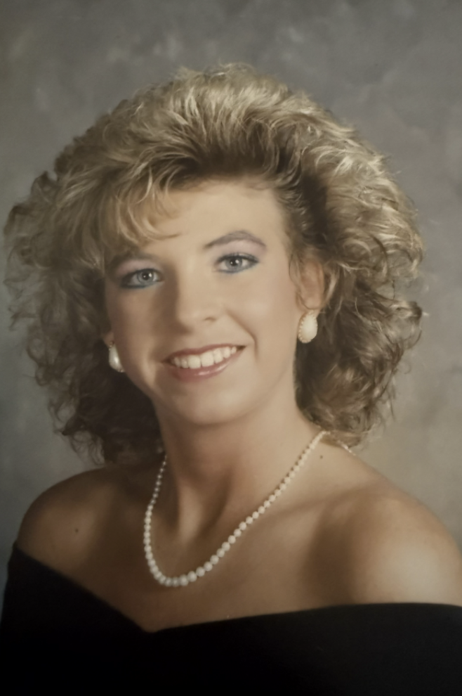 Yearbook portrait, c. 1986